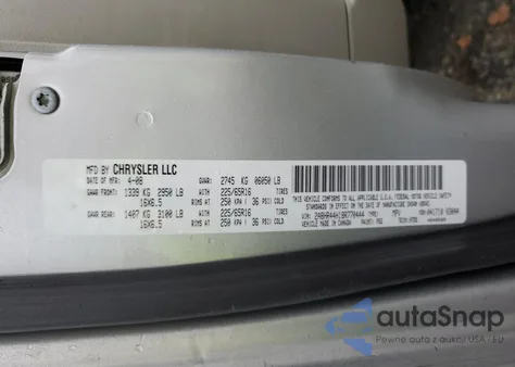 2008 Chrysler Town & Country Lx из США, поврежденный, VIN 2A8HR44H18R770444